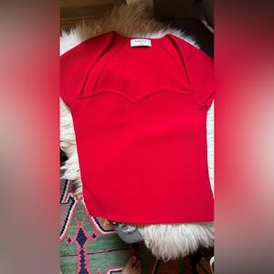 Sculpt Knit Sweetheart T-Shirt ARTIZIA BABTON T SHIRT rubbed size small